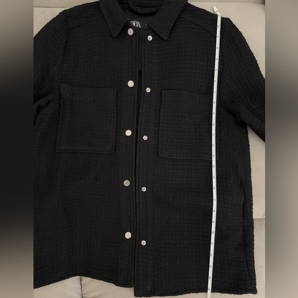 Zara Textured Weave Overshirt - Picture 8 of 8